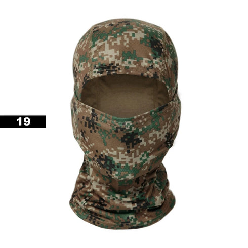 Tactical Balaclava Full Face Mask Set Men Summer Snapback Sun Hat Outdoor Hunting Camouflage Balaclava